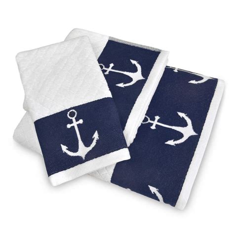 anchor bathroom accessories|anchor bathroom decor towels.